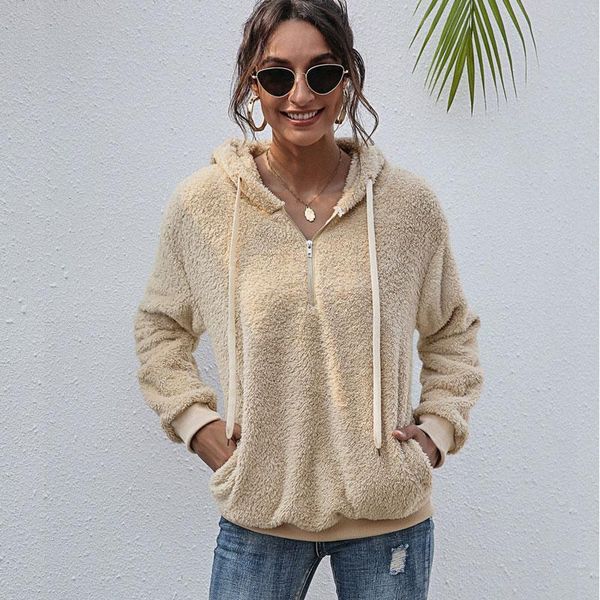 women's t-shirt fall hooded shirt outfit casual solid color lady hoodie street wear clothing long sleeve plus size women top, White
women's t-shirt fall hooded shirt outfit casual solid color lady hoodie street wear clothing long sleeve plus size women top, White