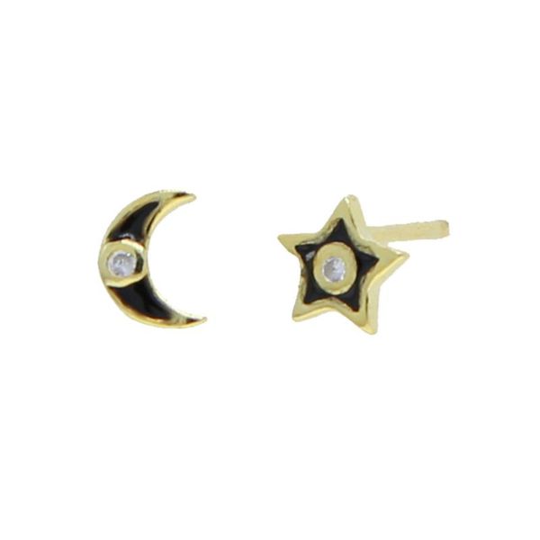 stud arrival trendy acrylic 925 sterling silver black white moon star earrings for women temperament fashion geometric party, Golden;silver
stud arrival trendy acrylic 925 sterling silver black white moon star earrings for women temperament fashion geometric party, Golden;silver