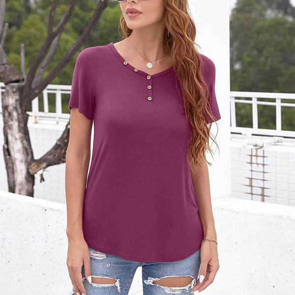 women's blouses & shirts women summer casual short sleeve plus size t-shirt loose button-up blouse lady stitched detail splice, White
women's blouses & shirts women summer casual short sleeve plus size t-shirt loose button-up blouse lady stitched detail splice, White