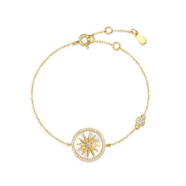 bracelet designer sterling silver women inlaid all-match fashion charm jewelry white fritillary compass suitable for social gathering party, Golden;silver
bracelet designer sterling silver women inlaid all-match fashion charm jewelry white fritillary compass suitable for social gathering party, Golden;silver