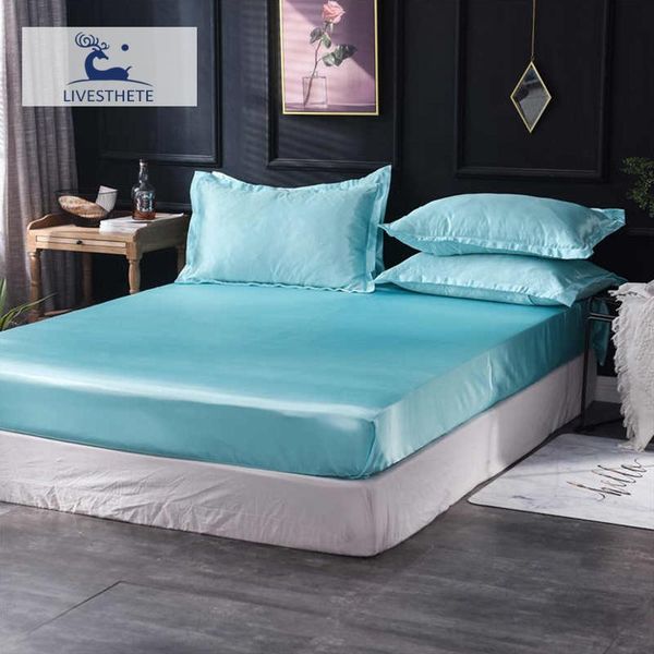 liv-esthete 1pcs satin silk luxury fitted sheet double queen mattress cover sheet on elastic band single rubber band
liv-esthete 1pcs satin silk luxury fitted sheet double queen mattress cover sheet on elastic band single rubber band