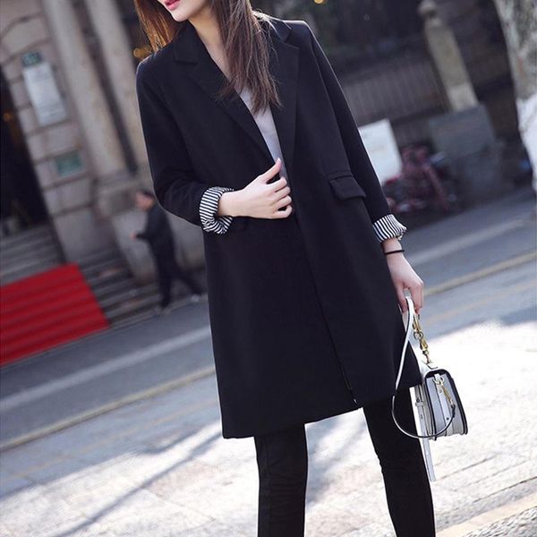 women's suits & blazers plus size 3xl 4xl 5xl long blazer women three quarter sleeve solid single button notched jacket 2021 summer off, White;black
women's suits & blazers plus size 3xl 4xl 5xl long blazer women three quarter sleeve solid single button notched jacket 2021 summer off, White;black
