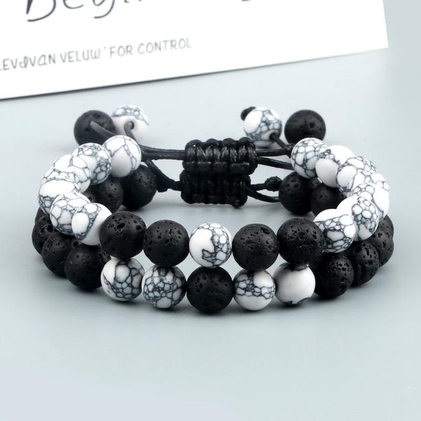 beaded, strands charm black line turquoises braided rope bracelet natural lave stone adjustable bangle jewelry for women men couple
beaded, strands charm black line turquoises braided rope bracelet natural lave stone adjustable bangle jewelry for women men couple