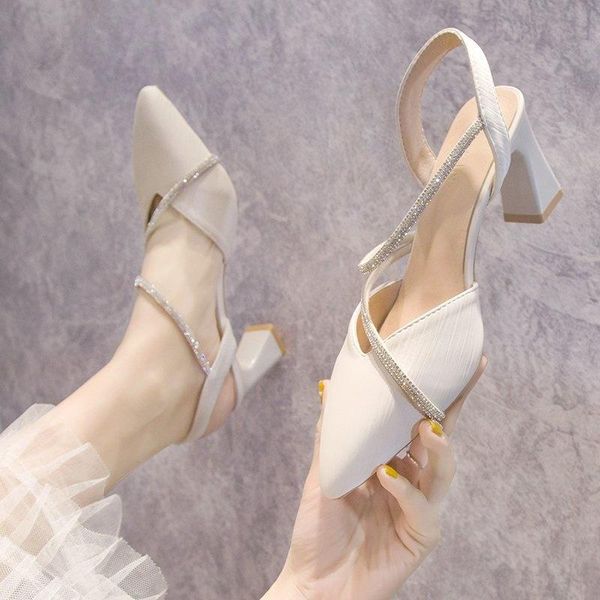 sandals fashion women's bag head 2021 summer fairy style thick heel diamond high heels with skirt shoes, Black
sandals fashion women's bag head 2021 summer fairy style thick heel diamond high heels with skirt shoes, Black