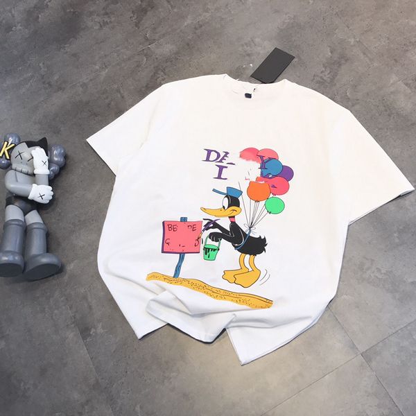 summer new fashion - colorful balloon duck print cartoon letter round neck loose casual blouse, White
summer new fashion - colorful balloon duck print cartoon letter round neck loose casual blouse, White
