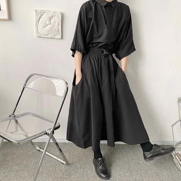 men's pants men women couple streetwear fashion vintage skirt pant elastic waist belt niche design japan kimono casual wide leg, Black
men's pants men women couple streetwear fashion vintage skirt pant elastic waist belt niche design japan kimono casual wide leg, Black