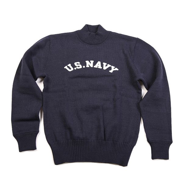 military men vintage woolen sweater high collar of the eua navy not in stock lolu, White;black
military men vintage woolen sweater high collar of the eua navy not in stock lolu, White;black