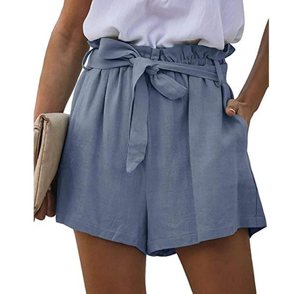 women's shorts for women 2021 summer style casual paper bag belt pocket loose elastic lace pleated wide-leg y, White;black
women's shorts for women 2021 summer style casual paper bag belt pocket loose elastic lace pleated wide-leg y, White;black
