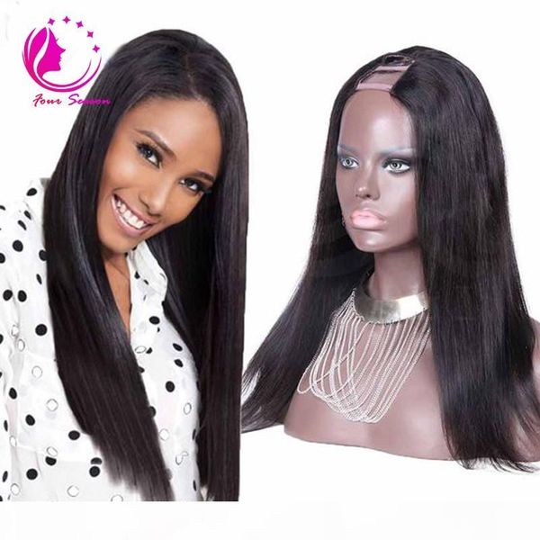 130density u part wigs virgin hair unprocessed brazilian silk straight u part human hair wig with strap for black women, Black;brown
130density u part wigs virgin hair unprocessed brazilian silk straight u part human hair wig with strap for black women, Black;brown