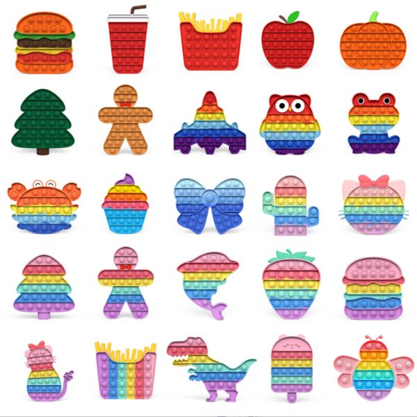 colorful rainbow silicone fidgets toy bubble popper push pop popping fidget sensory bubble toys stress reliever relief stres and anxiety rel
colorful rainbow silicone fidgets toy bubble popper push pop popping fidget sensory bubble toys stress reliever relief stres and anxiety rel