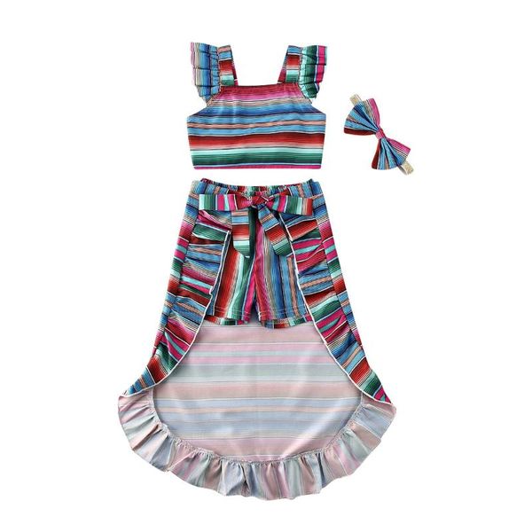 clothing sets citgeesummer infant baby girls clothes set sleeveless stripe ruffle cropped camisole+shorts+lace skirts+headband, White
clothing sets citgeesummer infant baby girls clothes set sleeveless stripe ruffle cropped camisole+shorts+lace skirts+headband, White