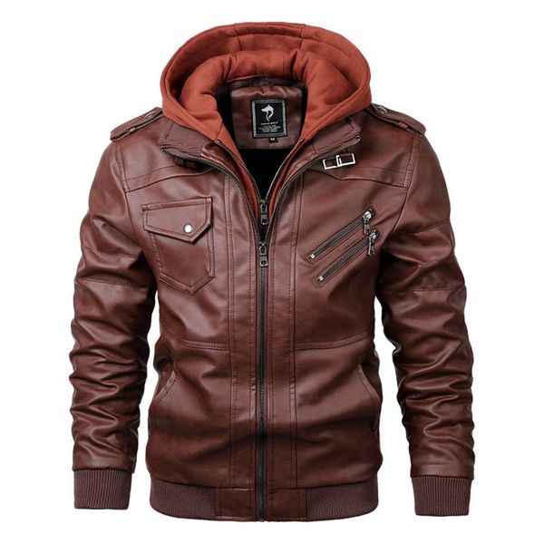 autumn men's motorcycle pu fashion european fit detachable knitted hat leather jacket men, Black;brown
autumn men's motorcycle pu fashion european fit detachable knitted hat leather jacket men, Black;brown