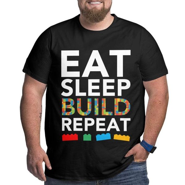 men's t-shirts eat sleep build repeat funny builder t shirt oversized cotton short sleeve t-shirt, White;black
men's t-shirts eat sleep build repeat funny builder t shirt oversized cotton short sleeve t-shirt, White;black