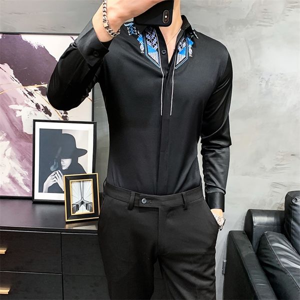 Preto/branco Moda New Primavera Nova Manga Longa Camisas Para Roupas Masculinas Simples Todos Jogos Fino Ajuste Blusa Ho 6OX3, Black;brown
Preto/branco Moda New Primavera Nova Manga Longa Camisas Para Roupas Masculinas Simples Todos Jogos Fino Ajuste Blusa Ho 6OX3, Black;brown