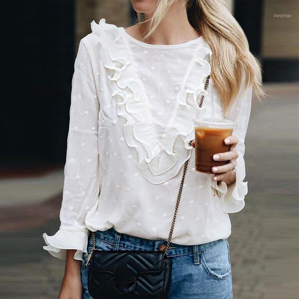 women white o neck ruffles long sleeve lace shirt office ladies elegant casual all-match harajuku blouse sj3848m women's blouses & shir
women white o neck ruffles long sleeve lace shirt office ladies elegant casual all-match harajuku blouse sj3848m women's blouses & shir