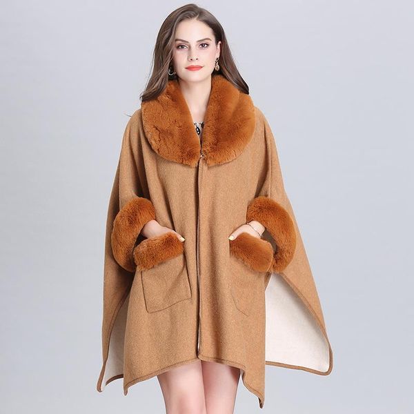 women's wool & blends donsignet 2021 winter womens clothing plus size fur collar turn-down woolen cardigan coat for women, Black
women's wool & blends donsignet 2021 winter womens clothing plus size fur collar turn-down woolen cardigan coat for women, Black