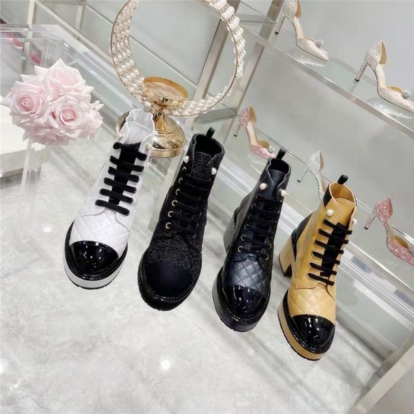 designer fashion patchwork leather with pearl chunky high heels leisure platform shoes stylish outdoor, Black
designer fashion patchwork leather with pearl chunky high heels leisure platform shoes stylish outdoor, Black