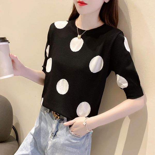 women's t-shirt bobokateer short sleeve t shirt women clothes polka dot woman tshirts o-neck ladies femme t-shirty damskie poleras muj, White
women's t-shirt bobokateer short sleeve t shirt women clothes polka dot woman tshirts o-neck ladies femme t-shirty damskie poleras muj, White