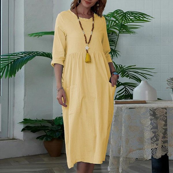 casual dresses 2021 autumn elegant pocket loose long dress o-neck solid women's ladies fashion streetwear sweet vestidos, Black;gray
casual dresses 2021 autumn elegant pocket loose long dress o-neck solid women's ladies fashion streetwear sweet vestidos, Black;gray