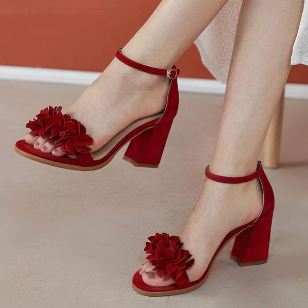 sandals ankle strap women flower kid suede high heel shoes buckle block heels ladies summer red size 40, Black
sandals ankle strap women flower kid suede high heel shoes buckle block heels ladies summer red size 40, Black