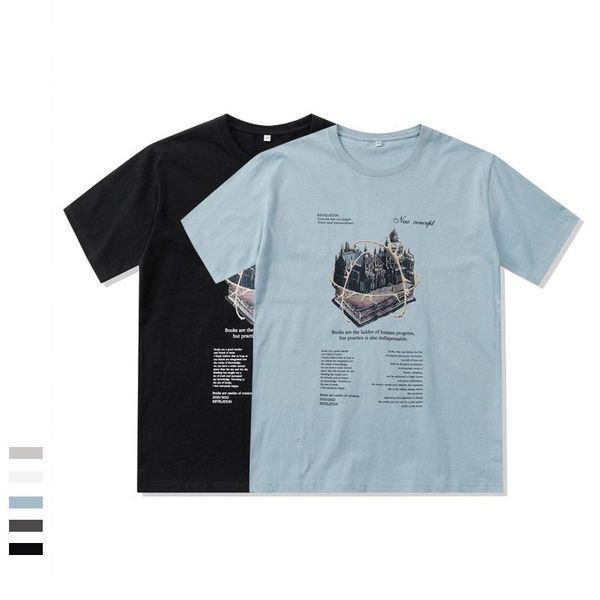 men's t-shirts 25325 pullover unique print trendy all-match short sleeves casual loose cotton summer youth harajuku street, White;black
men's t-shirts 25325 pullover unique print trendy all-match short sleeves casual loose cotton summer youth harajuku street, White;black