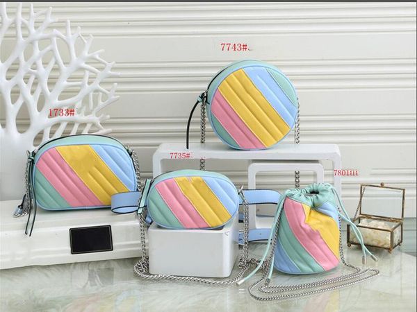 luxury girls rainbow circular purse metal letter chain messenger bag waist bags designer women mini square fashion bag
luxury girls rainbow circular purse metal letter chain messenger bag waist bags designer women mini square fashion bag
