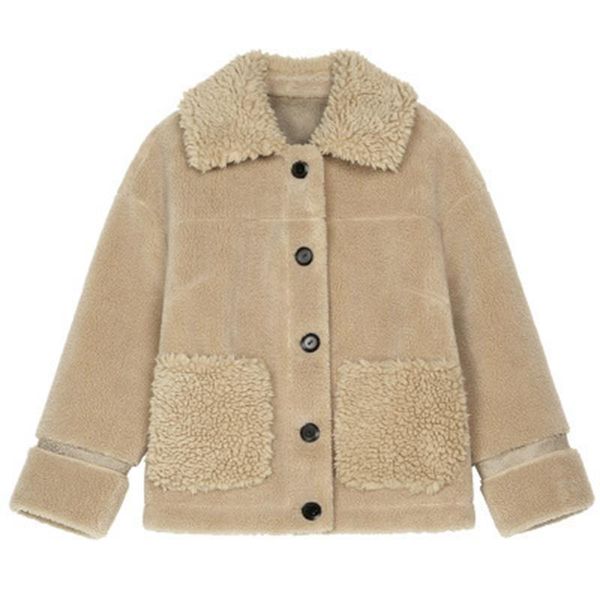 women's hoodies & sweatshirts 2021 cashmere lamb wool zip-up women thickened turn-down collar jacket buttons fleece tracksuits autumn w, Black
women's hoodies & sweatshirts 2021 cashmere lamb wool zip-up women thickened turn-down collar jacket buttons fleece tracksuits autumn w, Black