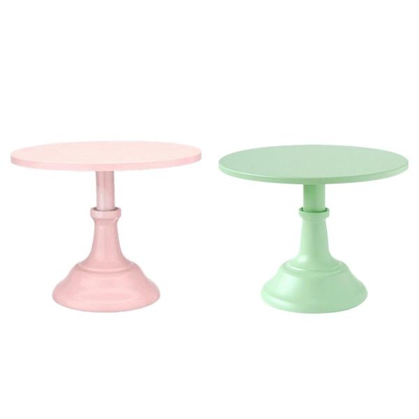 2 pcs metal iron cake stand round pedestal dessert holder cupcake display rack bakeware (pink & green)
2 pcs metal iron cake stand round pedestal dessert holder cupcake display rack bakeware (pink & green)