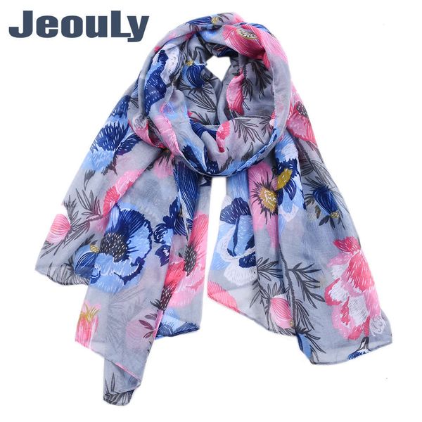 women's poppy print densified balinese long shawl beach towel silk scarf, Blue;black
women's poppy print densified balinese long shawl beach towel silk scarf, Blue;black