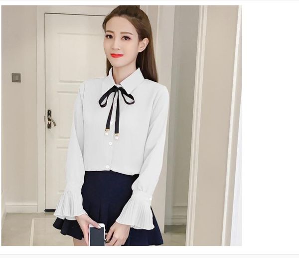 women's blouses & shirts 2021 spring and autumn summer with style fashion long sleeve shirt, White
women's blouses & shirts 2021 spring and autumn summer with style fashion long sleeve shirt, White