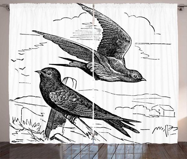 curtain & drapes charcoal grey white sketch art curtains birds common swift female male a branch flying the sky living room window
curtain & drapes charcoal grey white sketch art curtains birds common swift female male a branch flying the sky living room window