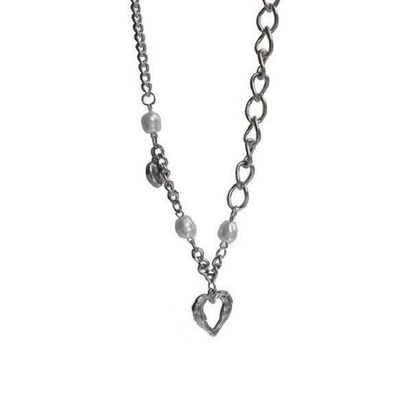 pendant necklaces potcet women's stainless steel pearl love titanium necklace clavicle chain geometric fashion hip hop party jewelry, Silver
pendant necklaces potcet women's stainless steel pearl love titanium necklace clavicle chain geometric fashion hip hop party jewelry, Silver