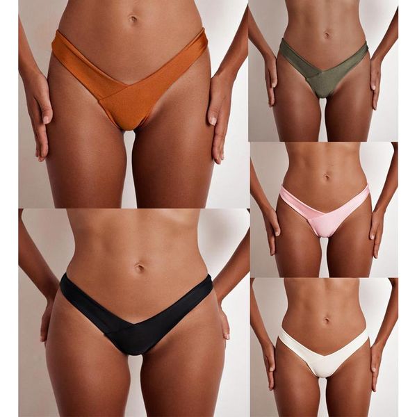 two-piece suits thong bikini bottom women 2021 brazilian solid v swimwear beach wear low waist female underwear separate biquini c1600
two-piece suits thong bikini bottom women 2021 brazilian solid v swimwear beach wear low waist female underwear separate biquini c1600
