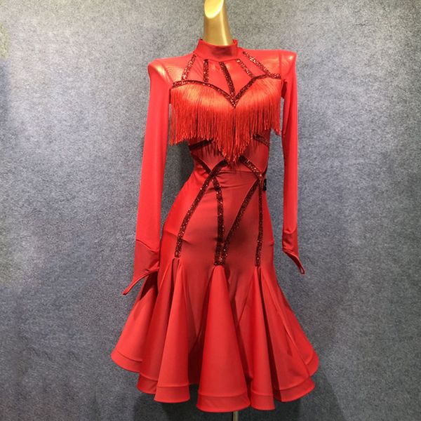 3 colors latin dance dress for women vestido flecos tassels flamengo rumba/tango/salsa practice dress competitive dance dress, Black;red
3 colors latin dance dress for women vestido flecos tassels flamengo rumba/tango/salsa practice dress competitive dance dress, Black;red