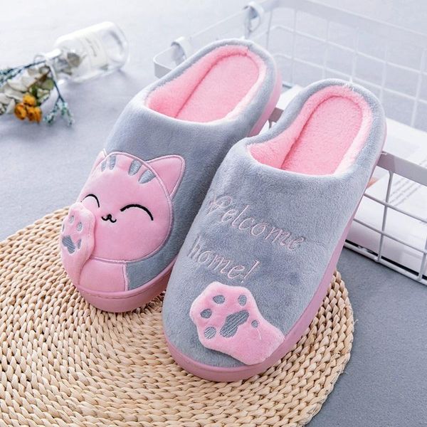 slippers women winter home cartoon cat shoes non-slip soft warm house indoor bedroom lovers couples floor, Black
slippers women winter home cartoon cat shoes non-slip soft warm house indoor bedroom lovers couples floor, Black
