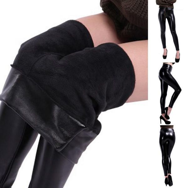 women's pants & capris s-2xl winter plus size leather leggings women high waist warm thick velvet leggins push up legging 2021, Black;white
women's pants & capris s-2xl winter plus size leather leggings women high waist warm thick velvet leggins push up legging 2021, Black;white