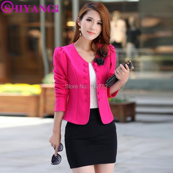 women's jackets women spring slim elegant double breasted short plus size coat suit female work wear, Black;brown
women's jackets women spring slim elegant double breasted short plus size coat suit female work wear, Black;brown