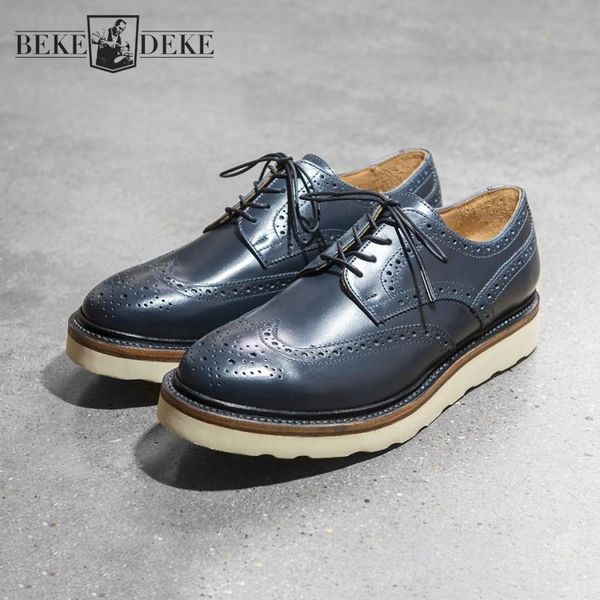 dress shoes business office mens genuine leather carved brogue handmade formal oil wax cow derby men size 45, Black
dress shoes business office mens genuine leather carved brogue handmade formal oil wax cow derby men size 45, Black