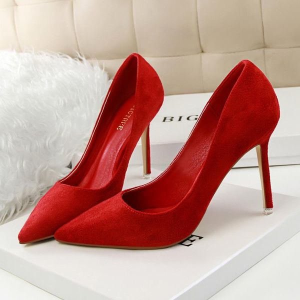 dress shoes 9 candy colors woman 9cm high heels lady green purple burgundy pumps suede classic scarpin wedding plus size 43 party prom, Black
dress shoes 9 candy colors woman 9cm high heels lady green purple burgundy pumps suede classic scarpin wedding plus size 43 party prom, Black