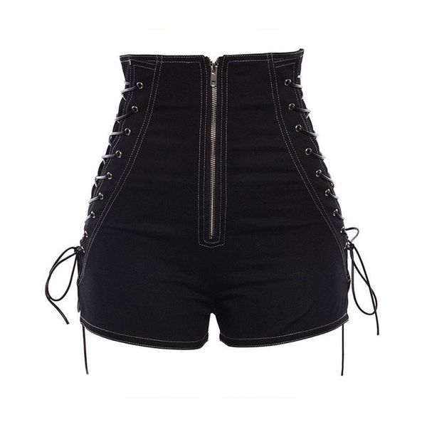 women's shorts women casual gothic club punk hip hop straight thin high waist plain zipper black cool female fashion summer, White;black
women's shorts women casual gothic club punk hip hop straight thin high waist plain zipper black cool female fashion summer, White;black