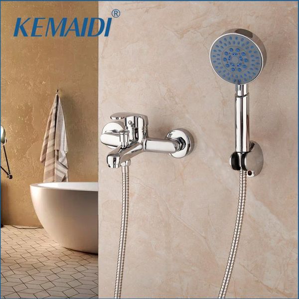 kemaidi bathroom basin faucets bathtub shower mixer faucet with handle shower tap bathtub faucet set wall mounted kit
