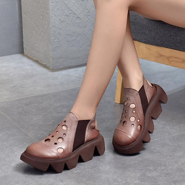 yourseason ladies wedges hollow sandals genuine leather 2021 summer handmade concise women vintage shoes platform, Black
yourseason ladies wedges hollow sandals genuine leather 2021 summer handmade concise women vintage shoes platform, Black