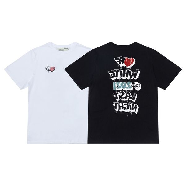 2021 tide brand off large letter red love diamond graffiti men's and women's loose round neck summer short sleeve t-shirt, White;black
2021 tide brand off large letter red love diamond graffiti men's and women's loose round neck summer short sleeve t-shirt, White;black