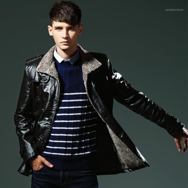 men's fur & faux arrival winter motorcycle male leather jacket men windbreaker pu jackets outwearplus velvet warm baseball, Black
men's fur & faux arrival winter motorcycle male leather jacket men windbreaker pu jackets outwearplus velvet warm baseball, Black