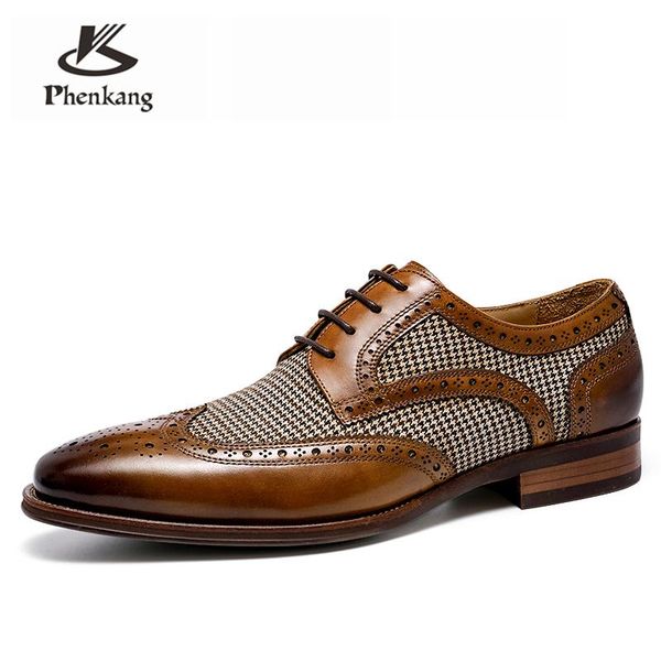 dress shoes phenkang men genuine cowhide wingtip leather carved pointed toe laces up oxfords brogues wedding business platform, Black
dress shoes phenkang men genuine cowhide wingtip leather carved pointed toe laces up oxfords brogues wedding business platform, Black