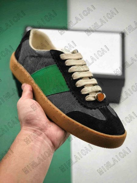 mens embroidered distressed leather screener ace green red stripe italy sneakers designers trainers lace up low cut casual shoes, Black
mens embroidered distressed leather screener ace green red stripe italy sneakers designers trainers lace up low cut casual shoes, Black
