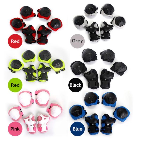 elbow & knee pads safety protection hands wrist guard pad 6pc brace kids cycling roller skating skateboard, Black;gray
elbow & knee pads safety protection hands wrist guard pad 6pc brace kids cycling roller skating skateboard, Black;gray