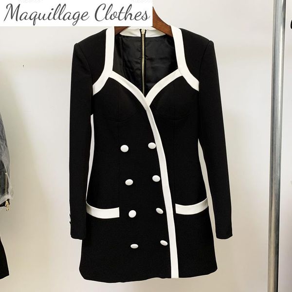 casual dresses women long sleeves mini dress 2021 autumn square collar elegant party c463, Black;gray 
casual dresses women long sleeves mini dress 2021 autumn square collar elegant party c463, Black;gray