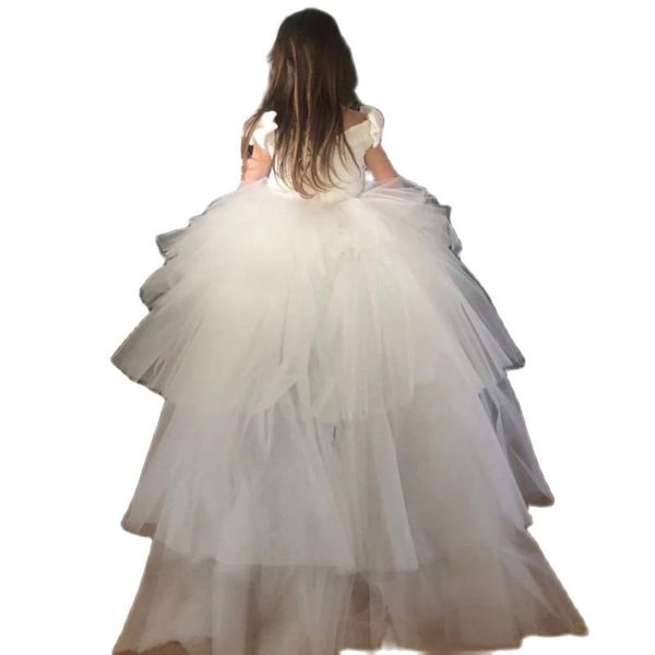 girl's dresses puffy high/low layers flower girl bow shoulder pageant backless detachable long train baby communion dress, Red;yellow
girl's dresses puffy high/low layers flower girl bow shoulder pageant backless detachable long train baby communion dress, Red;yellow
