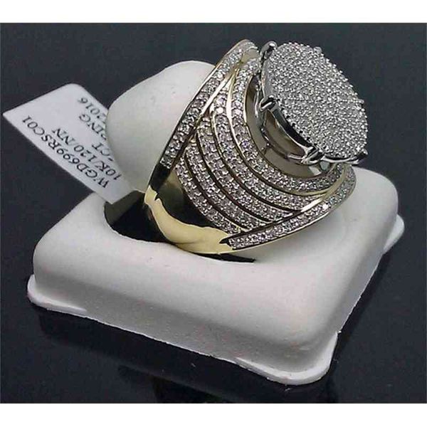 ring plated beset selling trio jewelry men's gold-plated full diamond super aggressive alloy, Silver
ring plated beset selling trio jewelry men's gold-plated full diamond super aggressive alloy, Silver
